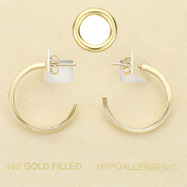 18K Gold Filled Hoop Earrings