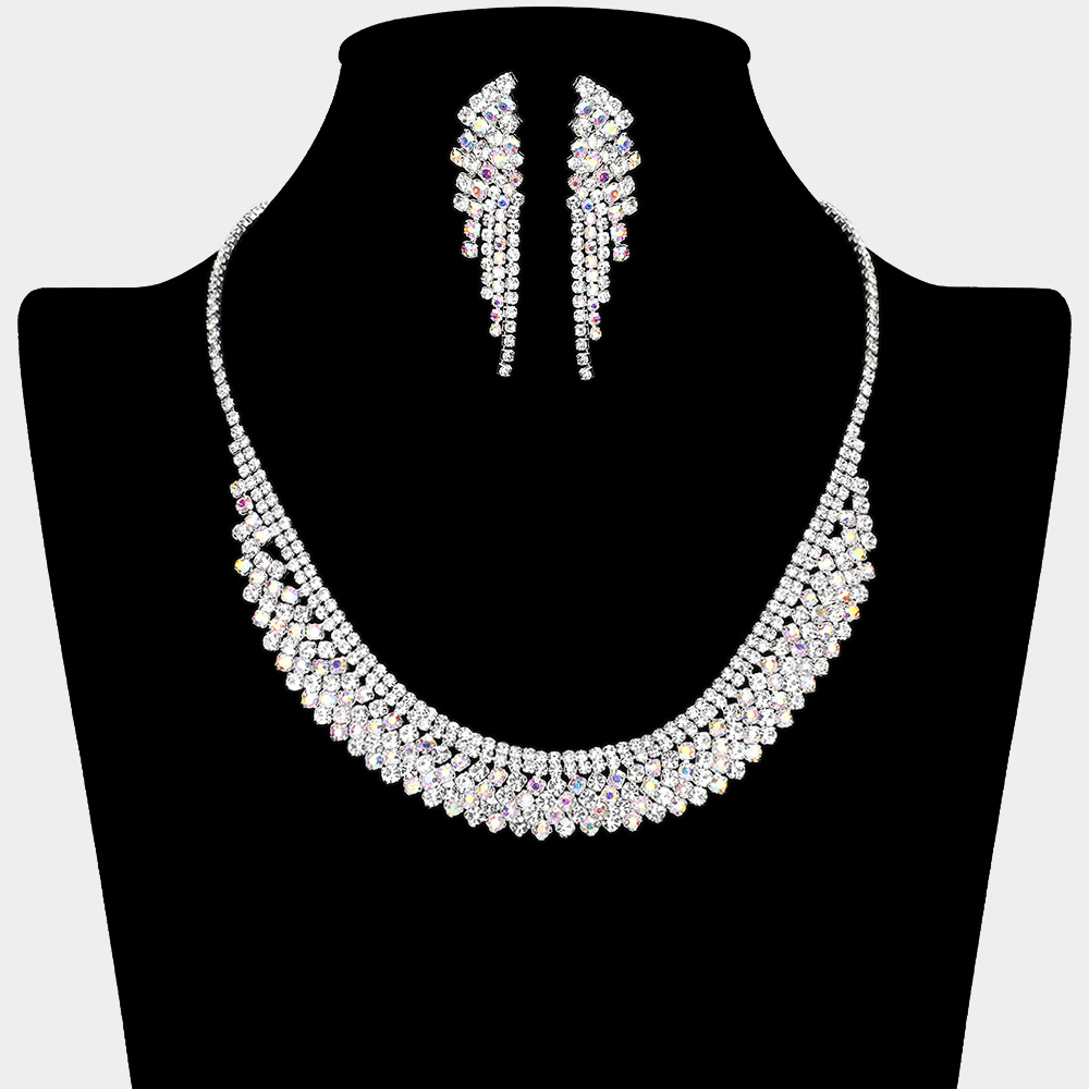 Rhinestone Paved Collar Necklace