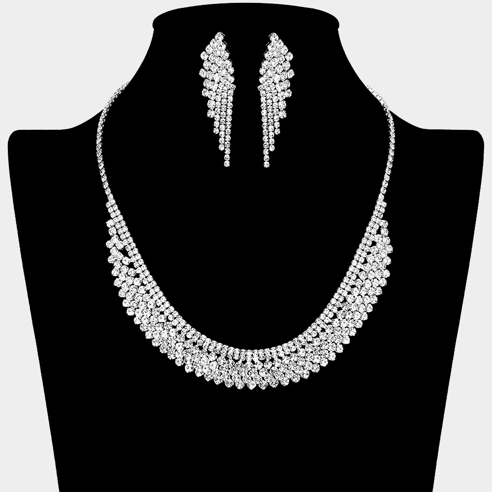 Rhinestone Paved Collar Necklace