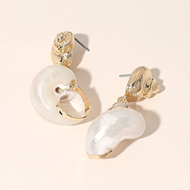 Mother of Pearl Shell Dangle Earrings