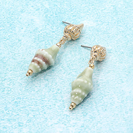 Puka Shell Dangle Earrings