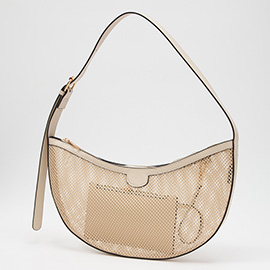 Mesh Crescent Hand Bag / Shoulder Bag