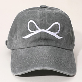 Ribbon Embroidered Baseball Cap