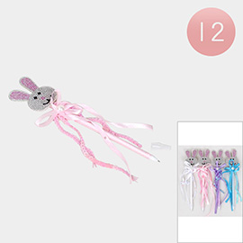 12PCS - Easter Bow Bunny Ball Pens