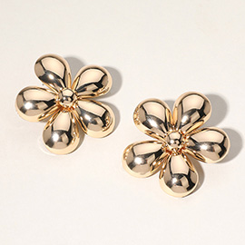 Metal Flower Earrings