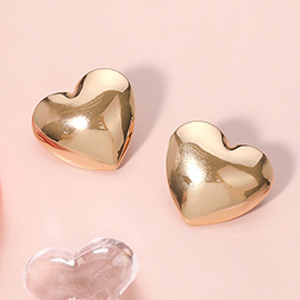 Metal Heart Earrings