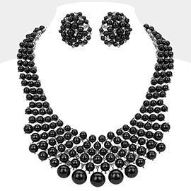 Pearl Embellished Collar Necklace